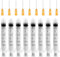 15 Pcs Syringe 3ml, Plastic Syringe, Reusable Fodder Syringes, Collection Ink Filling Syringes for Lab, Glue, Industrial, Scientific Labs