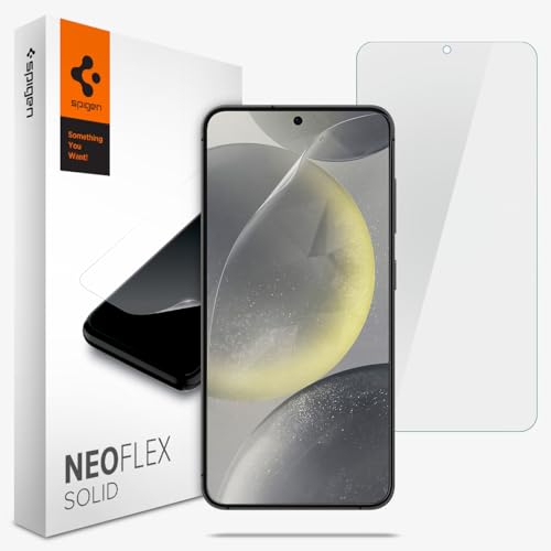 Spigen NeoFlex Solid Schutzfolie kompatibel mit Samsung Galaxy S24, 2 Stück, Kratzfest, PET Film, Wasserinstallation Folie