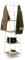 IDMarket - Porte-manteau TIANO design industriel bois et métal blanc