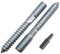 SKIR'CO (30 Stück) Stockschrauben M10 x 80 mm, Dübelschrauben mit Doppelgewinde, Doppelkopfschrauben