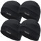 EINSKEY Fahrradmütze Unter Helm, Leichte Dünne Baumwollmütze für Herren und Damen, Perfekt als Schlafmütze, Laufmütze, Skull Cap oder Chemo Kopfbedeckung - 2er Pack