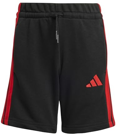 adidas Unisex Kinder Essentials Shorts, Black/Pure Ruby, 4-5 Years