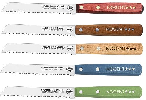 Nogent - Petit couteau à pain classic bois lame cranté (1 modèle aléatoire)