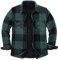 Zenthace Veste-chemise en flanelle à carreaux entièrement doublée en polaire sherpa chaud pour homme, vert, X-Large
