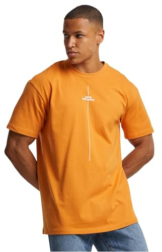 Merchcode Männlich Ohne Kragen T-Shirt, Orange, S