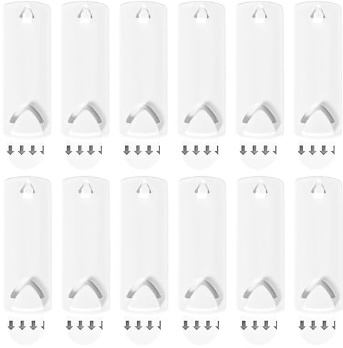Bildaufhänger für Sägezahn und Drahtrahmen Klebenagel Bild Aufhängen Ohne Bohren, 12 Stück Bilder Befestigen Ohne Bohren Klebestreifen Abnehmbar Posterstrips, Picture Hanging Strips Bilder
