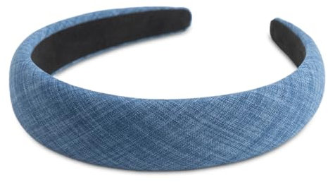 SXQLYH Haarreif gepolstertes Stoff Stirnband - Haarreifen Gepolstert Damen - Wunderschön Damen Stirnband Haarschmuck Haarreifen Breit Gepolstert Haarband für Frauen Mädchen (Blau)