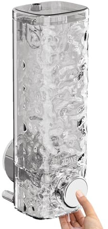 Distributeur De Shampoing sans Perçage - Distributeur De Savon De Douche Mural | Distributeur De Savon Pressé À Ventouse De 450 ML, Distributeur De Shampoing De Douche À Design Pressé pour Shampoing,