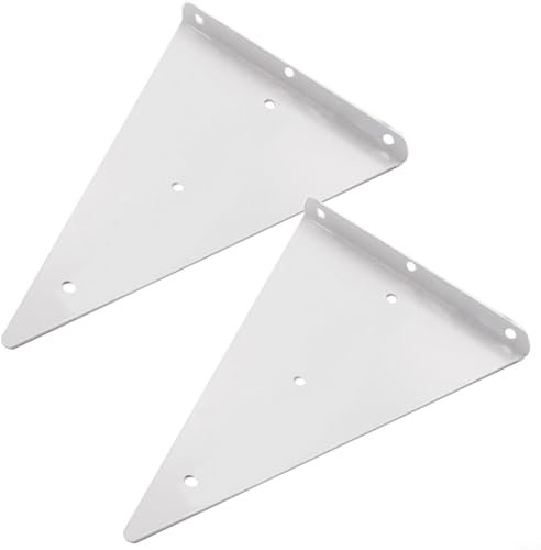 FUANA Robustes dreieckiges Wandregal, geeignet für eine Vielzahl von Anwendungen und Umgebungen (230 x 170 mm)