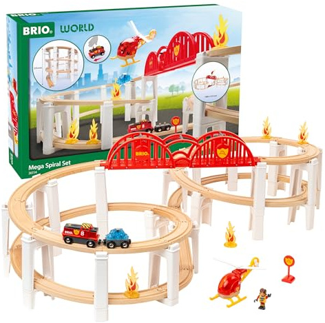 BRIO World - Mega Spiral Set for Kids Age 3 Years Up - Railway Accessories and Add Ons