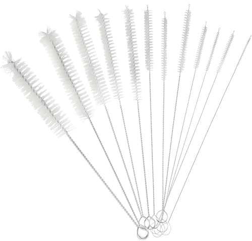Reinigungsbürsten,10 Stück Strohhalm Bürste Set, Flaschenbürste, Heizkörperbürste, Strohhalm Reinigungsbürste für Reagenzgläser Teekanne Düse Trinken Strohhalme