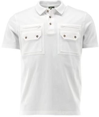 OS Trachten Herren Poloshirt Kurzarm Jagdshirt mit Polokragen Fuzao