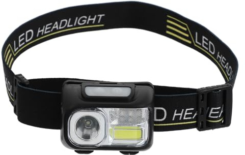 VALICLUD USB Rechargeable Sensor Headlight with Cob LED Multi-Functional Outdoor Night Torch for Riding Head-Mounted Light with Large Capacity Battery and Compact Portable Design