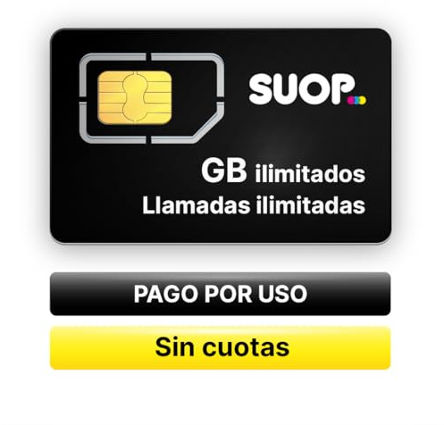 Tarjeta SIM prepago con Datos ilimitados y Llamadas. Sin cuotas. Pago por Uso sin Cuenta bancaria. Válida para móvil, Alarma, smartwatch, cámara de vigilancia...