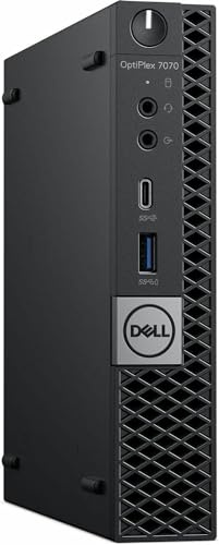 Dell OptiPlex 7070 Mini PC Desktop Computer, Micro PC Core i5-9th Processor up to 3.7GHz, 16GB RAM, 256GB SSD, 4K Supported, WiFi, Win11 pro (Renewed)
