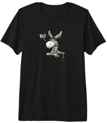 Nö! Grummeliger Esel lässiges stures störrisches Maultier Premium T-Shirt
