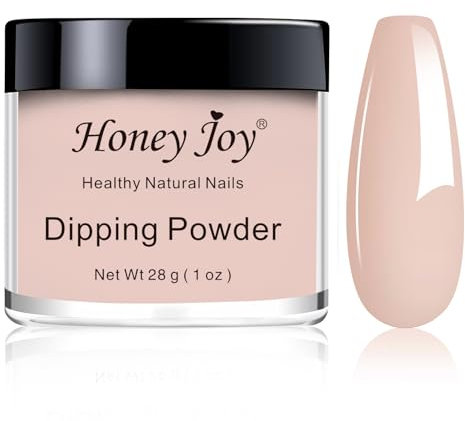 28g/Box Fine Dipping Powder Nude Color, Bare, Naked Without Lamp Cure Nails Dip Summer Gel Nail Natural Dry, Even & Smooth Finishing (No.8)