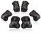 BOSONER Knieschoner Kinder Schoner Inliner Protektoren Schützer Inline Skates Knie Und Ellenbogenschützer Knieschützer Skateboard Rollschuhe (A#Schwarz, M(9-15 Jahren))
