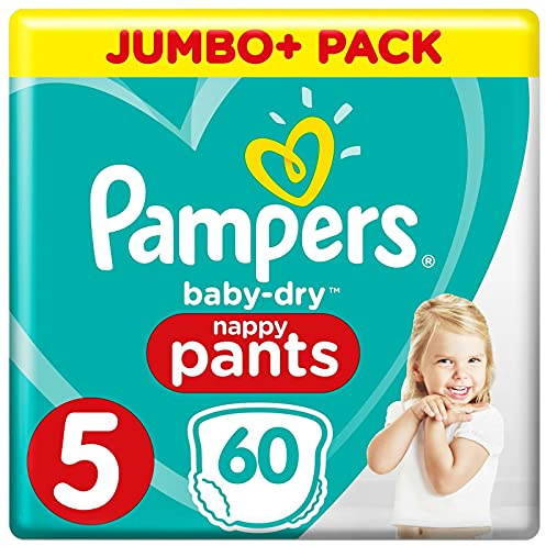 Pampers Baby-Dry Nappy Pants Size 5, 60 Nappy Pants