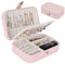 homchen Travel Schmuck Organizer Box Schmuck Aufbewahrungsbox für Schmuck Ohrringe Ringe Halskette
