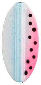 Balzer Pro Staff Series Spoon Inliner 1,9g - Inline Forellenblinker, Farbe:Pink-Weiß-Schwarze Punkte/Weiß