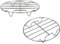 Thstheaven 2 Sets Stainless Steel Round Steamer Rack and Cooling Rack Wire Baking Steaming Rack Stand for Air Fryer Instant Pot Pressure Cooker Canning(18cm x2)