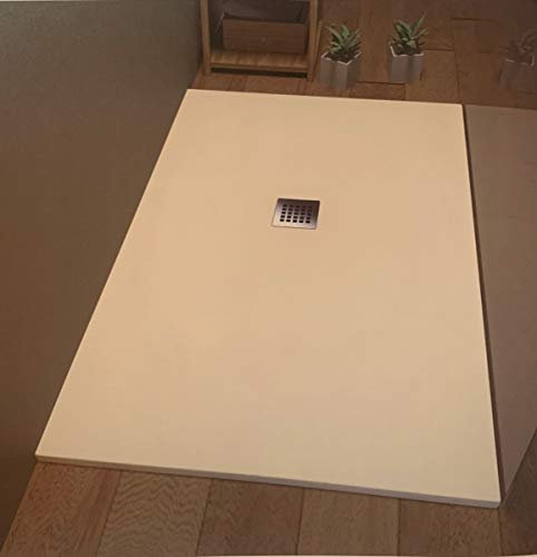 Piatto Doccia Mineral Marmo Flat 80x160 Colorato Slim H2,5/3cm CERAMICHEMIRANDA-Resina Beige