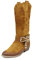QUEEN HELENA Stivali Texani Camperos a Punta in Vera Pelle Scamosciati con Tacco Western Scamosciati Invernali Donna TEX110 Cuoio 36