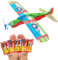 24 x Styroporflieger Flugzeug Set, Set Gemischten Einzeln Verpackten Gleitflugzeugen, Gleitflugzeuge Styroporflieger Flugzeug, Ideal Als Mitgebsel Mitbringsel Give Aways für Kindergeburtstag