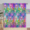 ANHOPE Tropisch Rosa Flamingo Blume Gardinen Blickdichte mit Ösen Kinder Mädchen Thermo Vorhänge Blackout Curtain Vorhang Wohnzimmer Schlafzimmer Verdunklungsvorhänge 2er Set H 229 x B 168 cm