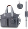 SONARIN Multifunktionale Stilvolle Baby Wickeltasche,Große Kapazität Wasserdicht Reise Wickeltasche Umhängetasche Tragetasche Henkeltaschen Portable Babytasche mit Schnullertasche(Dunkelgrau)
