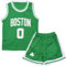 DaceStar Basketball Trikot Kinder,# 0 Basketball Kleidung Kinder, Basket-ball Trainings Ärmellos Trikot und Short, Jungen Basket-ball Trikots, Kinders Basket ball Trikots Set für 4-14 Jahre, Grün 2XL