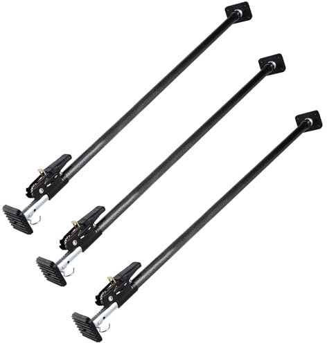 Keeper, verstellbare Ladestange für Pickup-Ladefläche, Ratschen-Ladestange, ideales Zubehör für Arbeitsfahrzeuge, schwarz/Silber, verstellbare Länge von 101,6 cm bis 177,8 cm, 3er-Pack