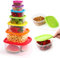 Rainberg 7PK Food Containers with Lids, Food Storage Containers, Airtight Lids, BPA-Free Suitable for Dishwasher, Freezer, Microwave. (Rainbow Colour)