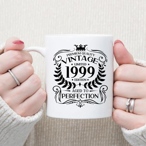 Always Looking Good 26th Birthday Gift for Men Vintage 1999 Aged to Perfection Mug Gift for Coffee Lovers Tea Cup Present for 26 Year Old 11oz Coffee Mug Funny Novelty Mug Gift for Men or Women
