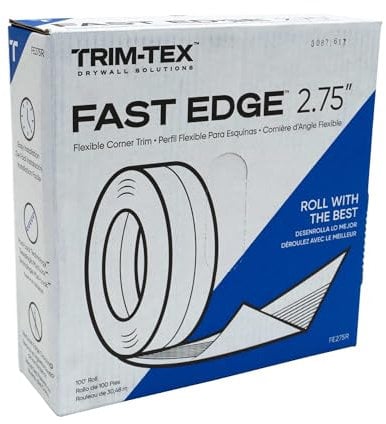 PROTEKTOR Trim Tex Kantenprofil Trockenbau, Trockenbau Werkzeug 30,4m Rolle Hoher Kantenschutz Wand, Eckschutzprofil, Eckleiste, Eckschutzschiene Trockenbau, Drywall Tools, Fugenband weiß