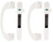 Verrou Baie Coulissante Fermeture - Serrure de Crochet de Fenêtre de Porte (C-Handle Set White 2PCS)