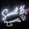 Süße 16-erwachsene Party Dekoration, weißes LED Neonlicht, geeignet für mehrere Gelegenheiten, steuerbarer Schalter, Lichtspeicherfunktion, Graduierungsgeschenk