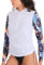 MASOCIO UV Shirt Damen Wasser Langarm Schwimmshirt Rashguard Badeshirt Badeanzug Frauen UV Schutz Schwimm Tshirt Surf Schnorchel Swim Schwimm Bade T Shirts Women Rash Guard S Weiß