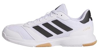 adidas Damen Ligra 8 Womens Indoor Shoes Schuhe, Cloud White/Core Black/Cloud White