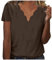 HAOLEI Camicia Donna Manica Corta in Pizzo Blusa Elegante Maniche Lunghe T Shirt con Scollo V Camicetta da Ufficio Camicia Estiva Casual Top Maglietta Donna Eleganti Maglietta Estate e Traspirante