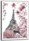 REINDERS Gerahmtes Bild, Spring in Paris, Hobbyraum, Poster, Wanddeko, Room Decor, MDF, Schwarz-Weiß, 70x50cm