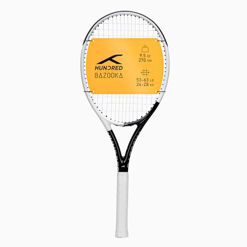 HUNDRED Bazooka Strung Tennis Racket with Full Cover | 1 Point Head Heavy