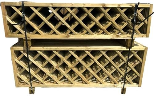BaustoffhandelShop Rankgitter Holz 180x40cm Sichtschutzzaun Rankzaun Spalier Sichtschutz Weidenzaun
