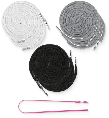 JEYORZY 6 pcs Cordon pour Bas de Jogging Avec 1 enfile-aiguille, Cordon de Rechange pour Sweat à Capuche, Ficelle de Serrage Universel, Cordons de Rechange de Serrage,Cordons de Rechange Universels