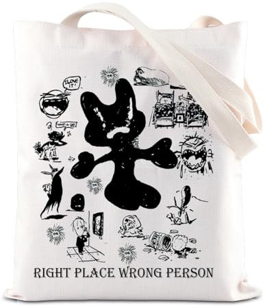 FOTAP RM Tragetasche aus Segeltuch, inspiriert von Sängern, RPWP, Merch, K-Pop-Liebhaber, Geschenk, Musikliebhaber, Geschenk, Sängeralbum, inspirierende Tragetasche, Right Place UK, 14.56INCHES