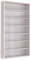 ZXHKZDX Objets De Collection Montage Mural Vitrine pour Collection, Figurines Vitrine en Verre, Bois Transparent Rangement Meuble avec Porte Vitrée pour Chambre Salon(White,40X83X12.5cm-16X33X5in)