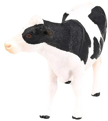 ifundom 1 Pc Modelo de Vaca Juguetes de Animales Artificiales Estatua de Vaca lechera Juguete de Animales Adorno de Vaca lechera Accesorios para Fotos en Forma de Vaca lechera