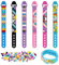 6 Stück Kinder Bauklötze Armbänder Dots Armbänder Diy Kreatives Basteln Armband Making Kit Bausteine Diy Polka Dot Armband Für Mädchen Jungen Kindergeburtstag Mitgebsel Geburtstagsgeschenke