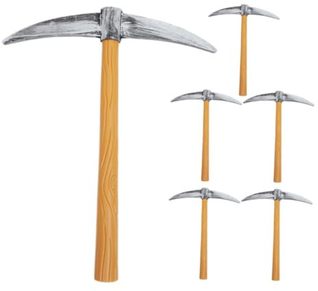 Générique 6 Pièces Accessoires de pioche haleter bêche naine mec Objet de Decoration Objet de décoration Faux Accessoires Photo de pioche Faux Accessoire de pioche éponge